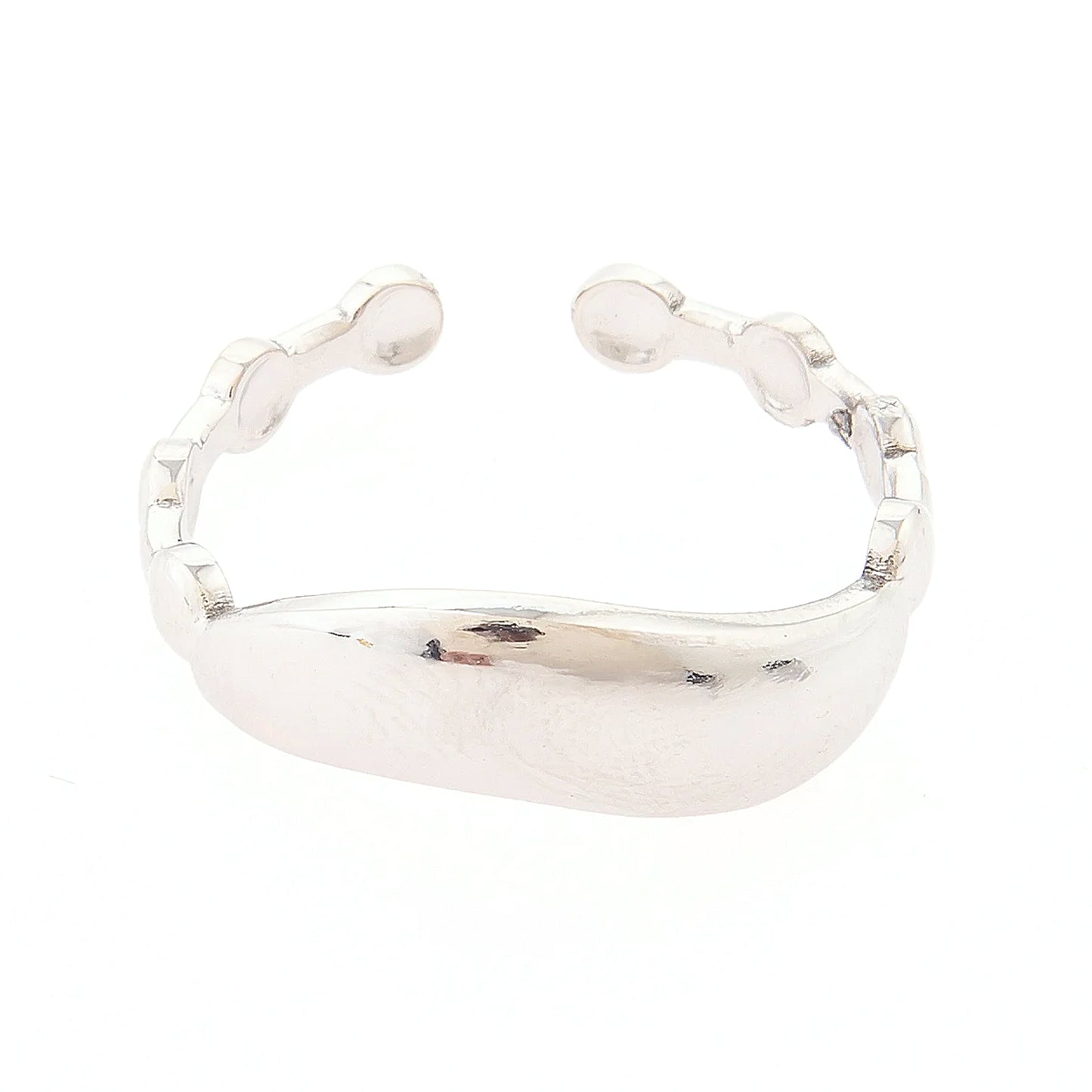 Hammered Open Circle Ring
