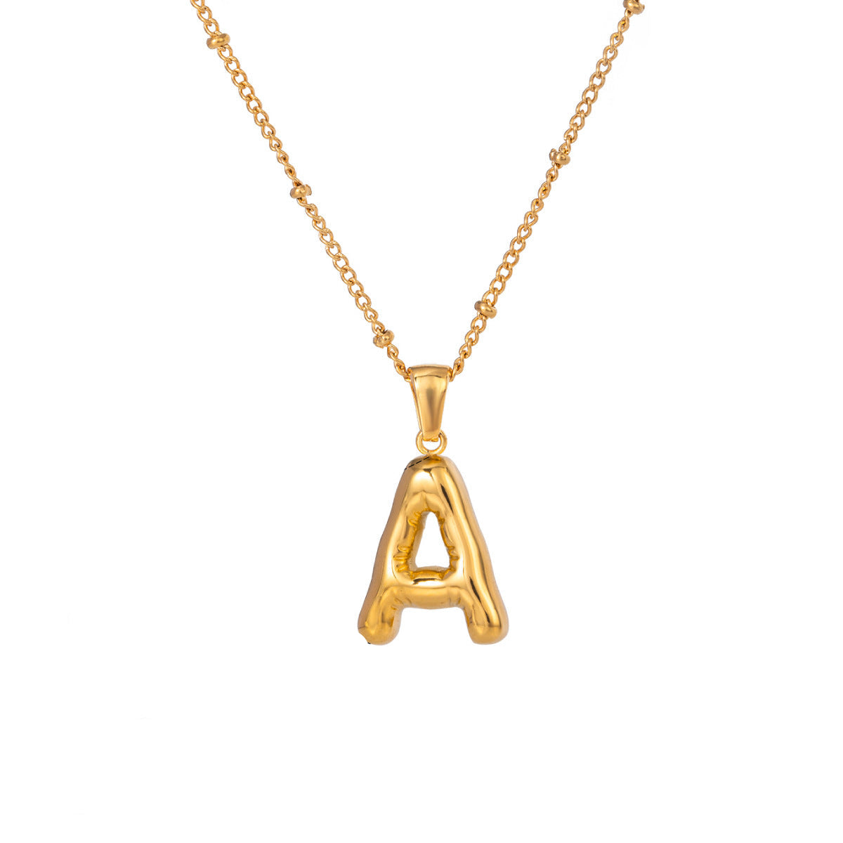 Ava Elegant Gold Initial Necklace