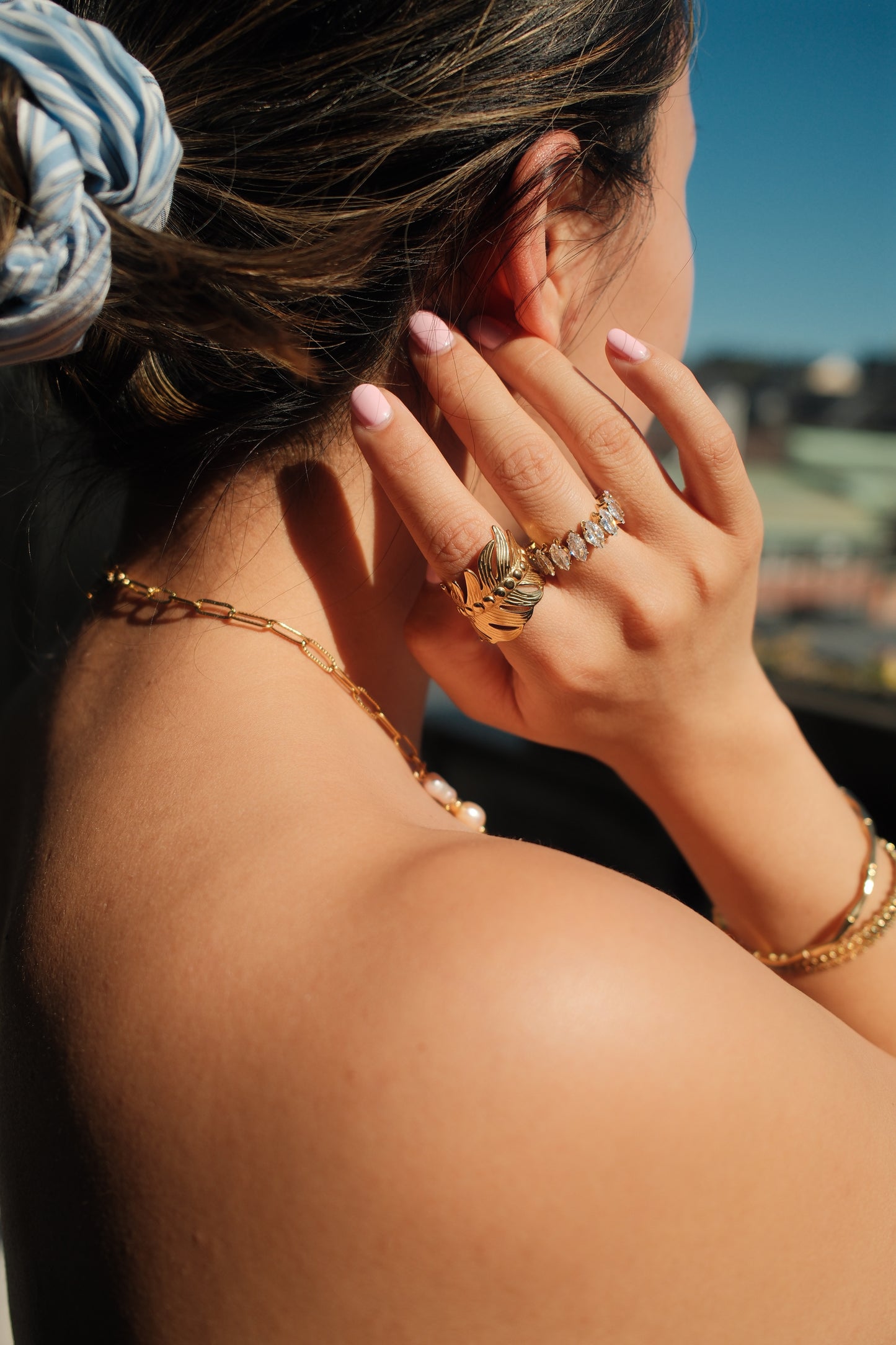 Palma Leaf Crown Ring – Gold