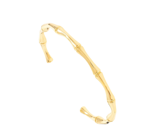 Bamboo Shape Cuff – Gold