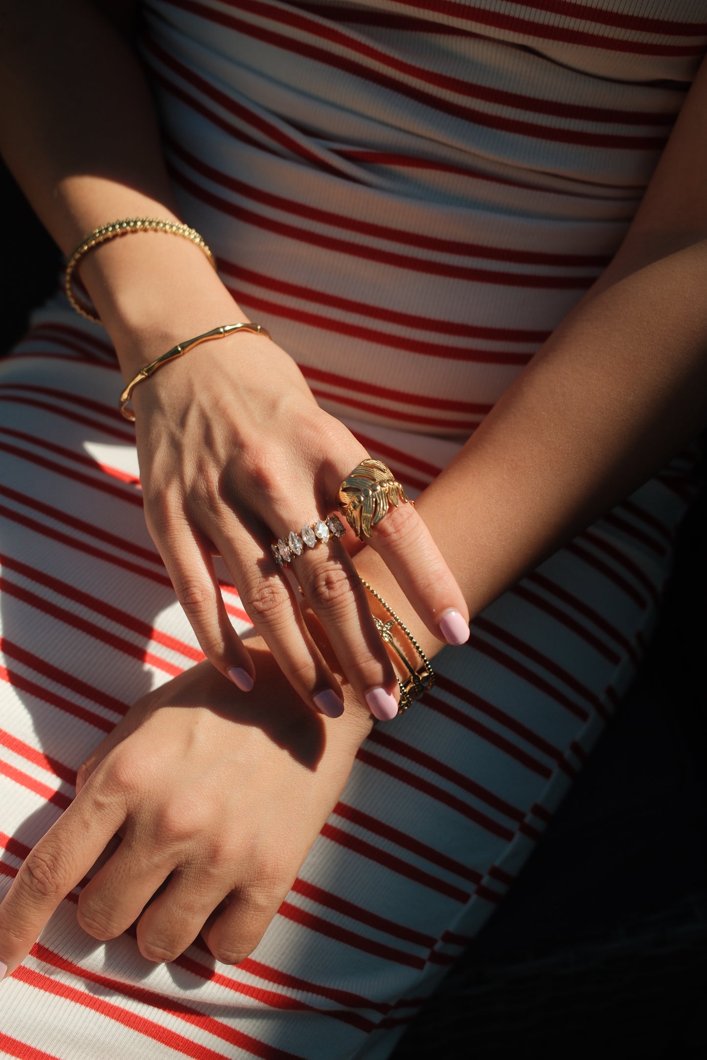 Palma Leaf Crown Ring – Gold
